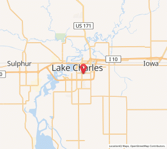 Map of 70611, Louisiana