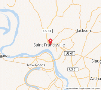 Map of 70775, Louisiana