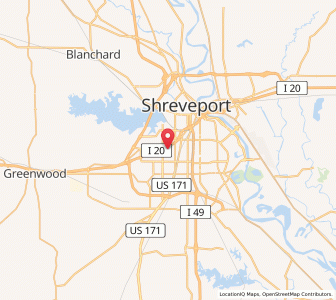 Map of 71101, Louisiana
