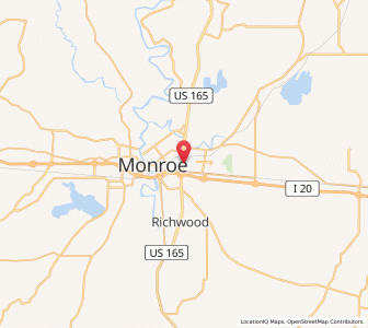 Map of 71201, Louisiana