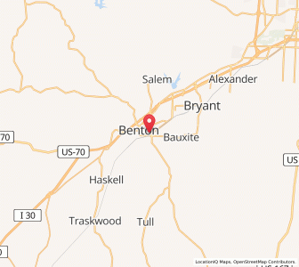 Map of 72015, Arkansas