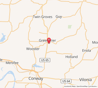 Map of 72058, Arkansas