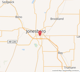 Map of 72404, Arkansas