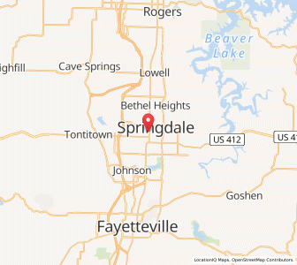 Map of 72762, Arkansas