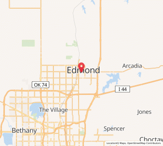 Map of 73025, Oklahoma