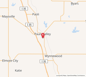 Map of 73075, Oklahoma