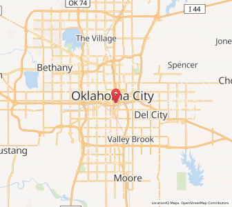 Map of 73106, Oklahoma