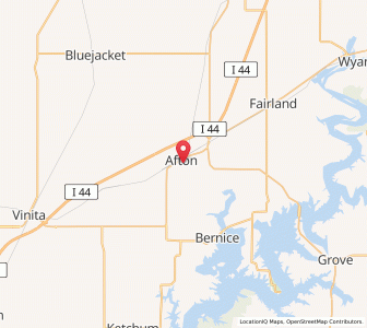 Map of 74331, Oklahoma