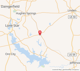 Map of 75630, Texas
