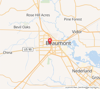 Map of 77702, Texas