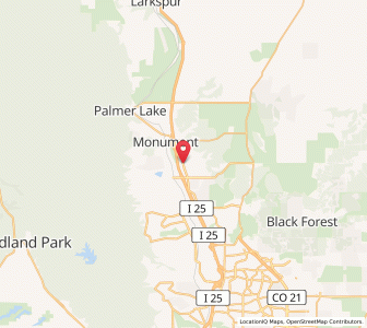 Map of 80132, Colorado