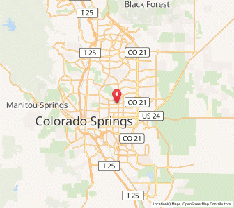 Map of 80906, Colorado