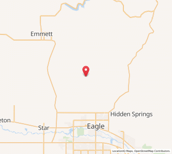 Map of 83616, Idaho