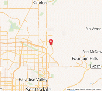 Map 85255 85255, AZ Sunrise and Sunset Times