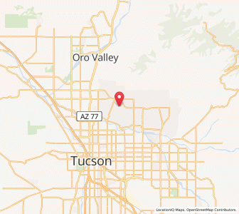 Map of 85718, Arizona