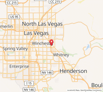 Map of 89121, Nevada