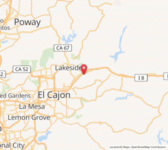 Map of 92021, California