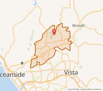 Map of 92057, California