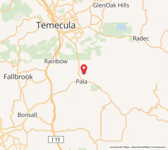 Map of 92059, California