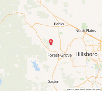 Map of 97116, Oregon