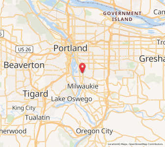 Map of 97202, Oregon