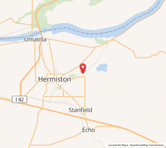 Map of 97838, Oregon