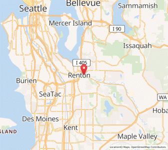 Map of 98057, Washington