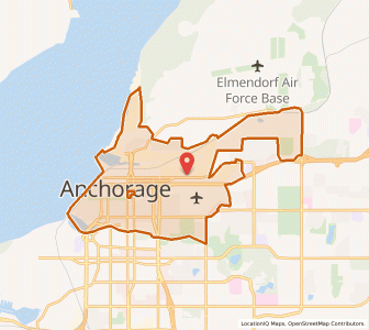Map of 99501, Alaska