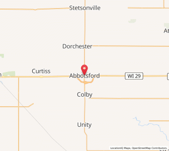 Map of Abbotsford, Wisconsin