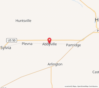 Map of Abbyville, Kansas