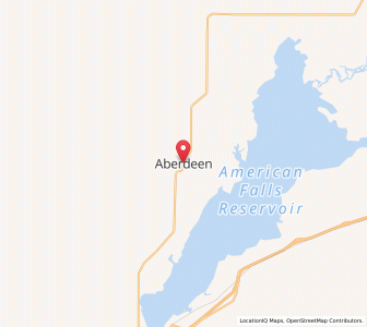 Map of Aberdeen, Idaho