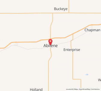 Map of Abilene, Kansas