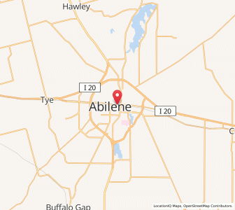 Map of Abilene, Texas