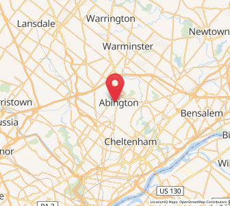 Map of Abington, Pennsylvania