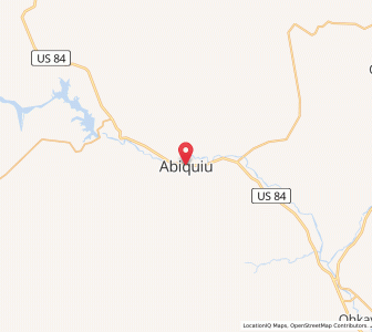 Map of Abiquiu, New Mexico