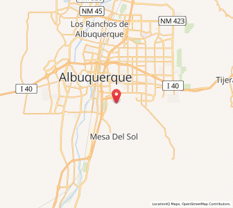 Map of Albuquerque International Sunport - ABQ, New Mexico