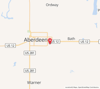 Map of Aberdeen Regional Airport - ABR, South Dakota