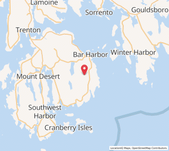 Map of Acadia National Park, Maine