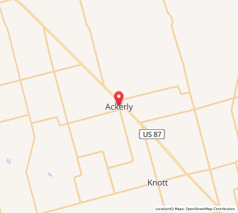 Map of Ackerly, Texas