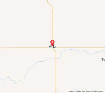 Map of Ada, Minnesota