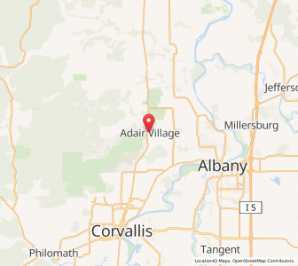 Map of Adair Village, Oregon