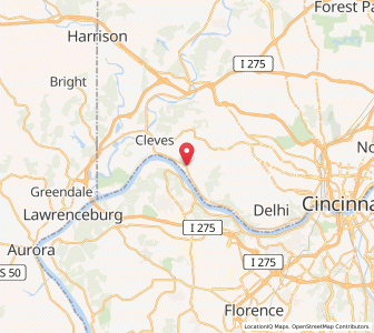 Map of Addyston, Ohio