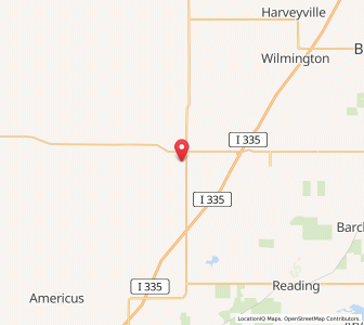 Map of Admire, Kansas