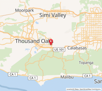 Map of Agoura Hills, California