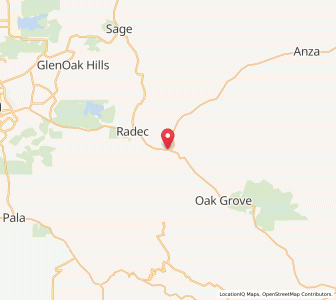 Map of Aguanga, California