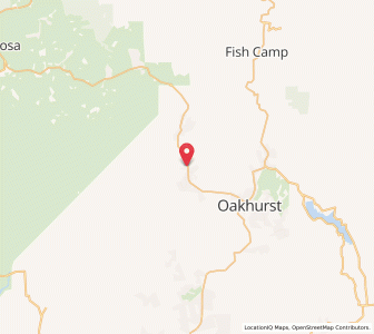 Map of Ahwahnee, California