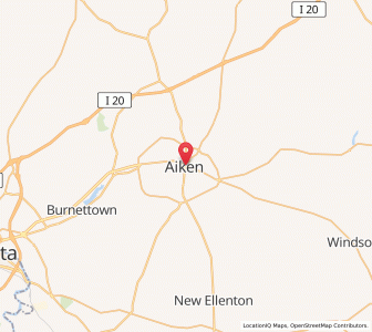 Map of Aiken, South Carolina