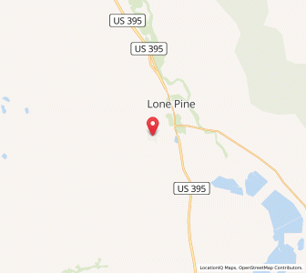 Map of Alabama Hills, California