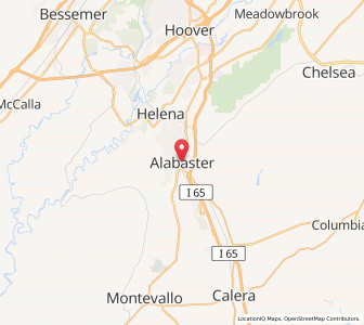Map of Alabaster, Alabama