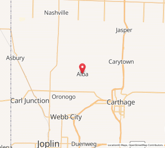 Map of Alba, Missouri